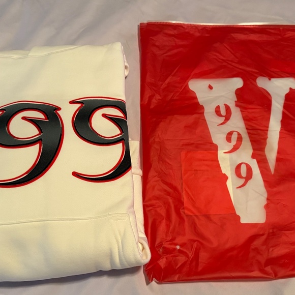 Vlone Blade 999 Fighting Demons White Hoodie Small - Picture 7 of 8